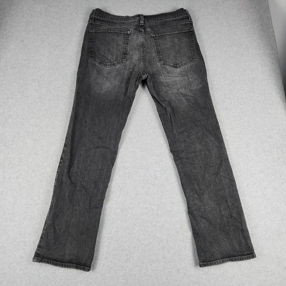 Urban Pipeline Jeans Mens 36x30 Black Denim Whiskered Max Flex Slim Straight Leg